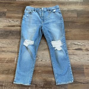 Madewell perfect vintage‎ distressed jeans 32